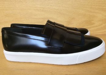 New Vince sneakers, black, leather, size 5.5