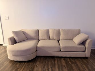 Modern Beige Couch 88’’