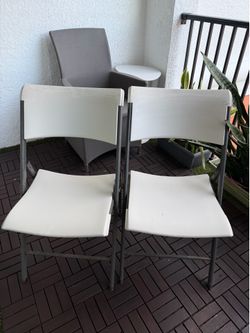 Two folding chairs  only $25