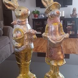 Mr  and Mrs Easter Bunny 