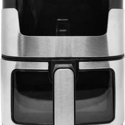 4q Air Fryer with Nonstick Basket, Crisper Plate, and Cooking Programs