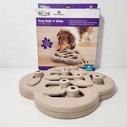 Outward Hound by Nina Ottosson Dog Hide N' Slide Treat Puzzle Enrichment Toy, Tan