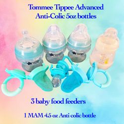 Tommee Tippee Bottles and Fruit feeders