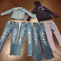 Size 12 Girl Clothes Jeans Jacket Levi's Old Navy Rockstar and more