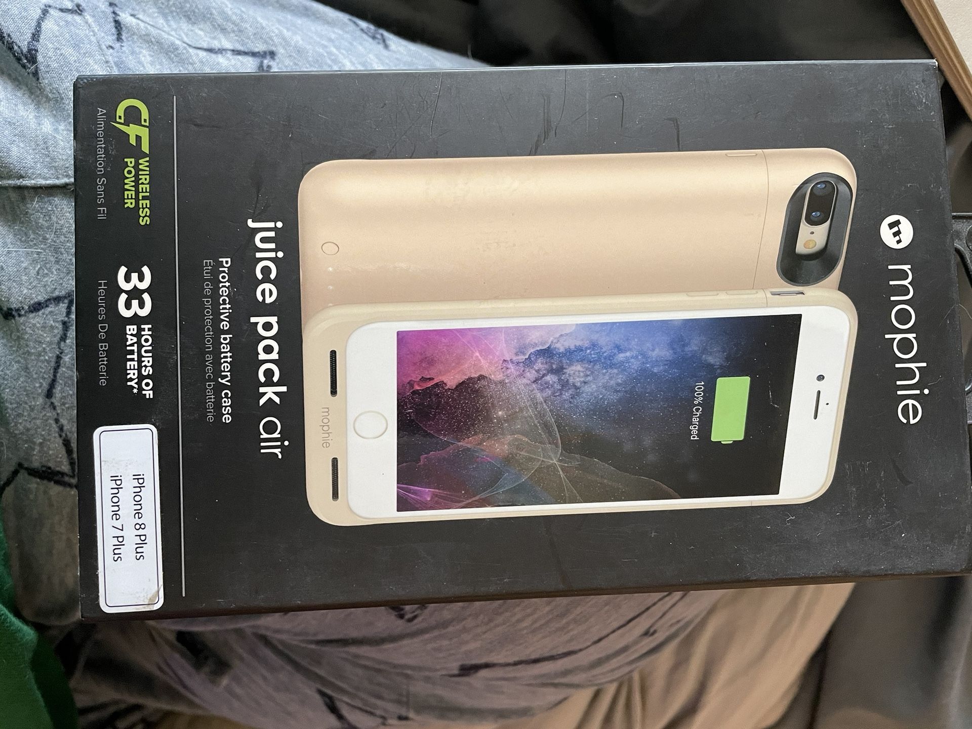 iPhone 7+ 8+ Mophie Phone Case/ Charger 