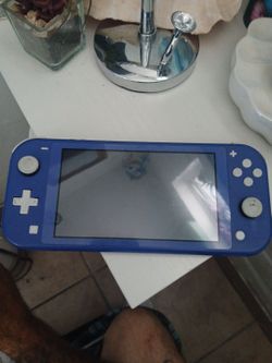 Blue Nintendo switch