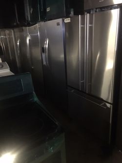 Stainless steel refrigerators/ one year warranty/ delivery and installation are available