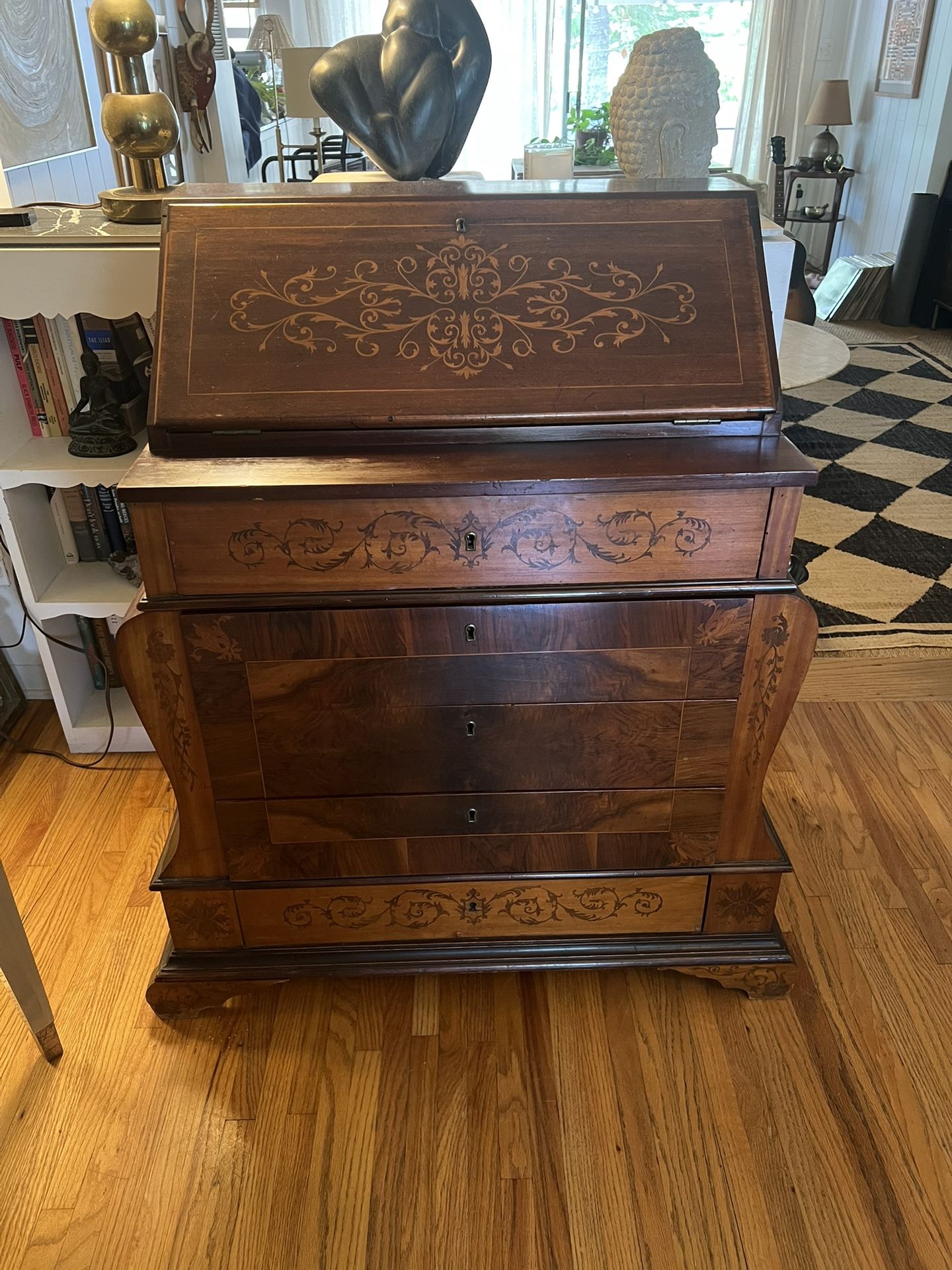 Biedermeier Secretary Desk 40x27x18