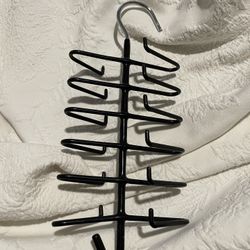 Vinyl & Chrome Tie & Belt Holder 24 Slots + Hooks