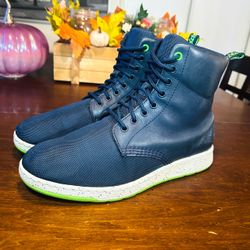 Dr. Martens Cordura Fabric Boot Navy Blue Leather Lightweight Casual -Men’s Size 10