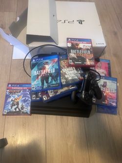 Sony PlayStation 4 Pro Console Bundle with Controller and 10 Games