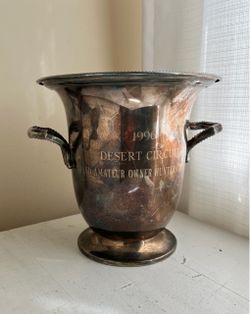1996 Desert Circuit Engraved Silver Trophy Cup