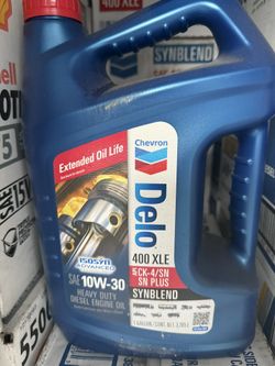 10w30 Chevron Delo 400XLE Synthetic Blend Oil