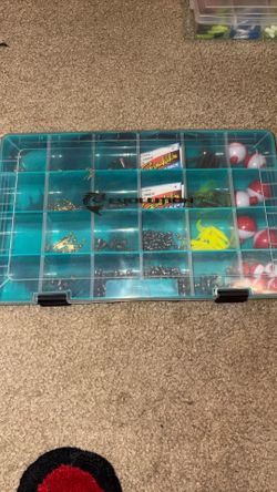 Random Assortment of hooks,bobbers,etc.
