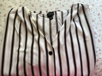 Worthington Striped V-Neck Blouse XXL