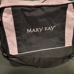 NEW Mary Kay LEEDS  Black & Pink Large Nylon Shoulder Bag Messenger Bag Laptop RARE!