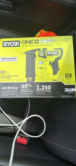 NEW Ryobi ONE+ HP 18V Brushless 18-Gauge Brad Nailer (Tool Only) - Sealed