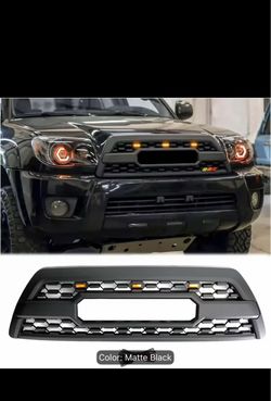 Matte Black Front Grille with LED Lights for 4runner 2006-2009