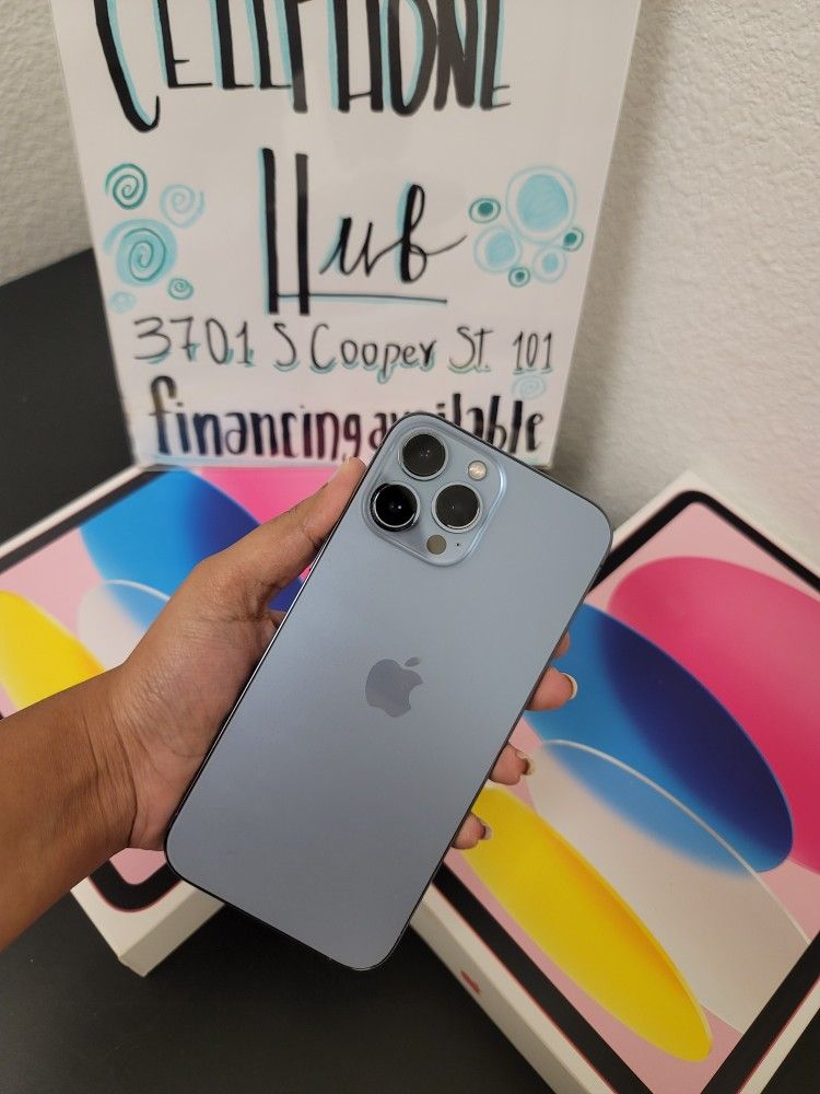 Apple IPhone 13 Pro Max Unlocked ($10 Downpayment Take Home Today)