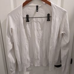 H&M Divided Basic White Cardigan 