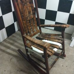 Cowhide Rocking Chair