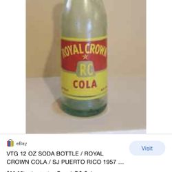 Vintage Royal Crown RC cola Bottle -$20.00