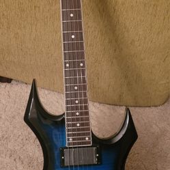 Firefly FFBC WARLOCK in Blue Flame Floyd Rose