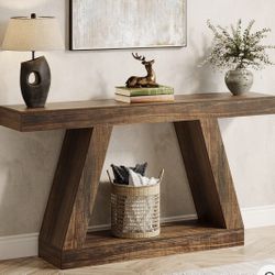 Wooden Brown Side/ Console Table 