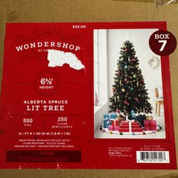 6 1/2 Ft Prelit Christmas Tree For Sale 