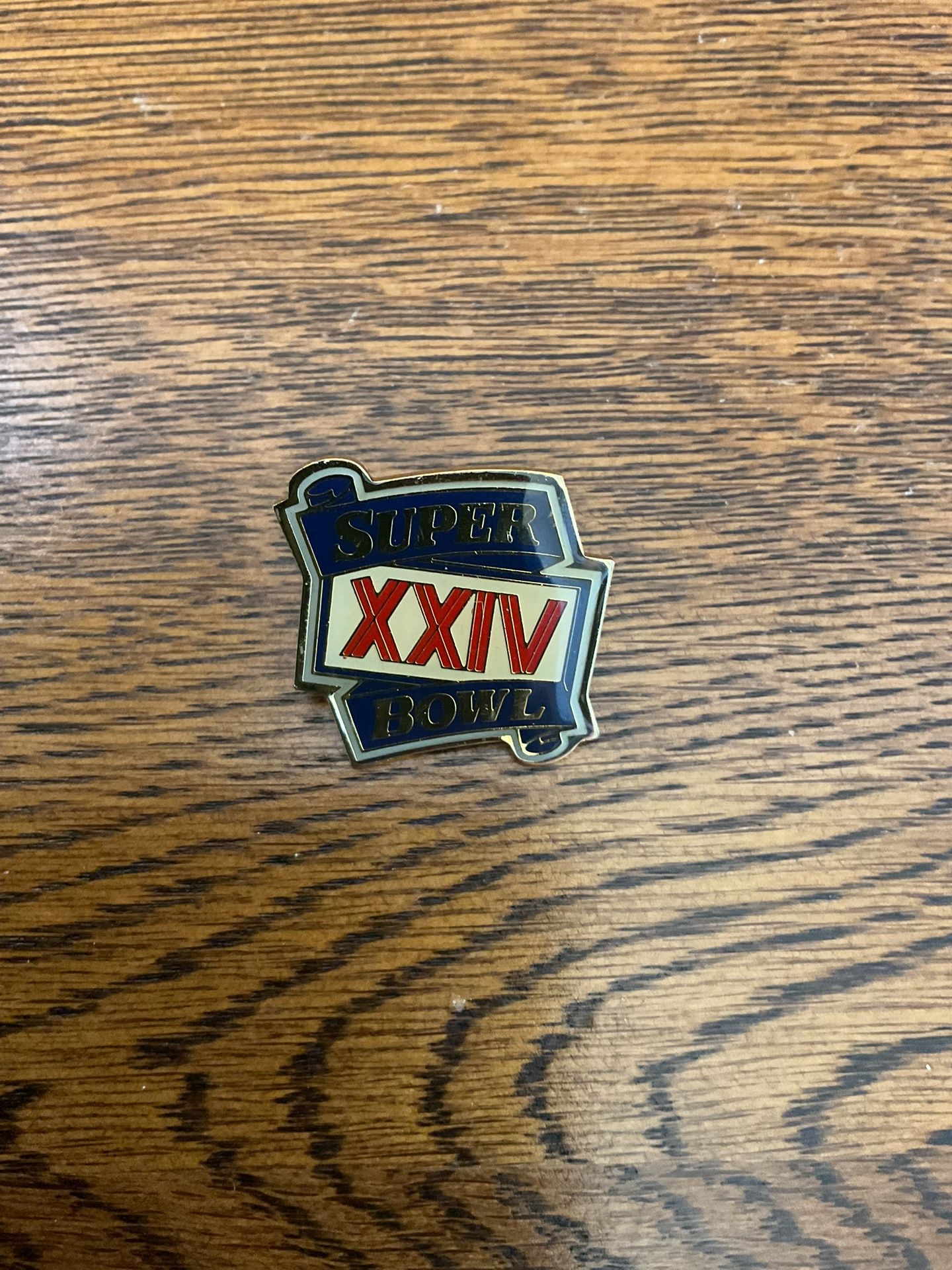 Super Bowl XXIV pin