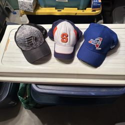 Three Vintage Baseball Hats
