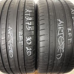 2 Tires 275 30 20 Goodyear Eagle F1 Asymmetric 5 Run Flat Like New No Repairs