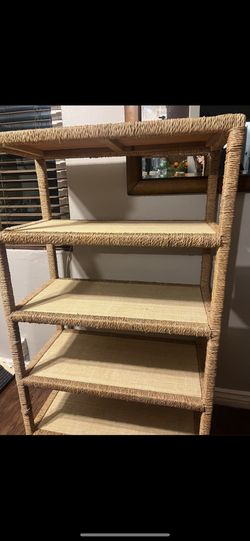 Rattan Book Shelf
