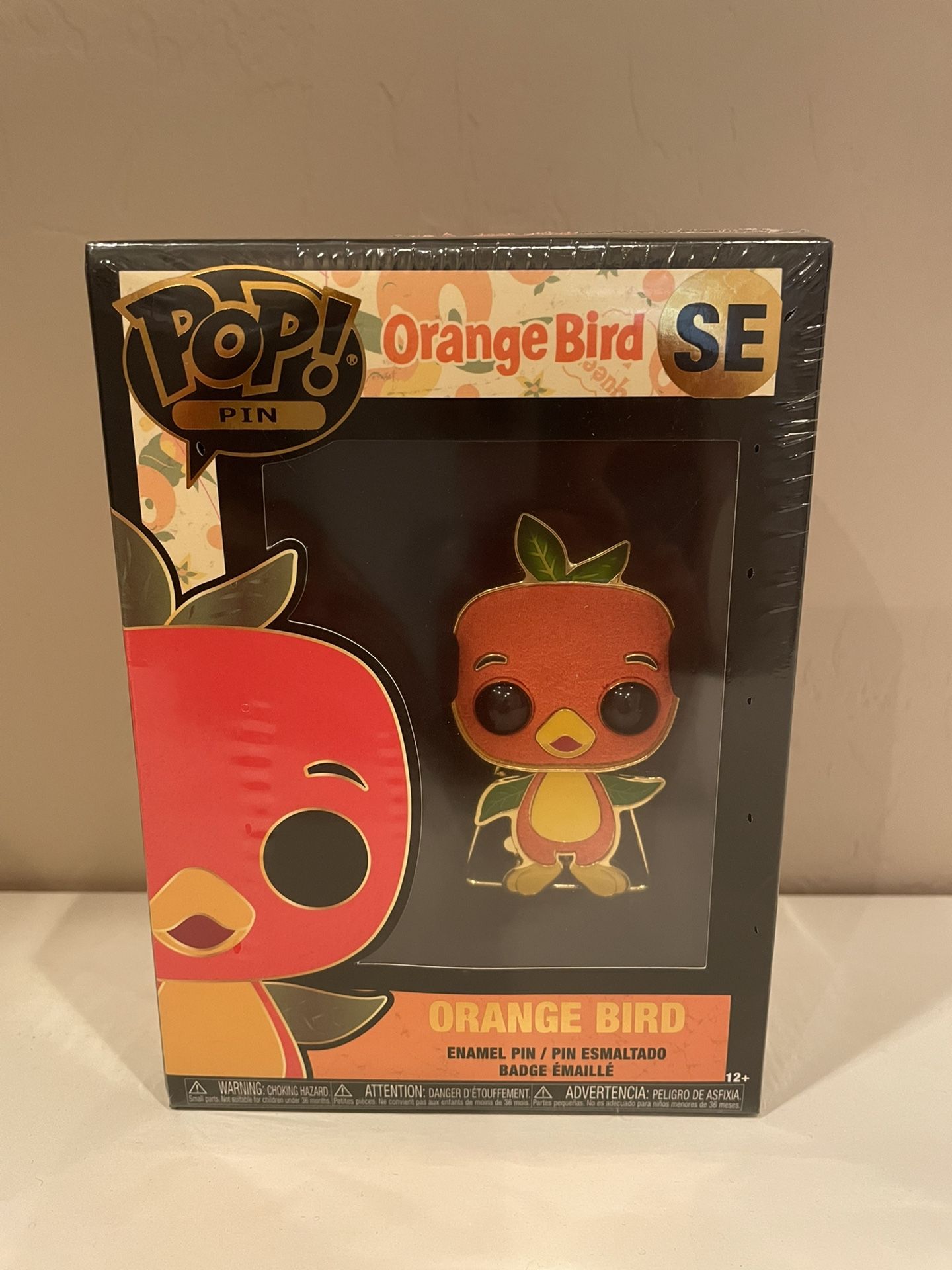 Disney Orange Bird Funko Pop PIN With Stand NEW From Walt Disney World