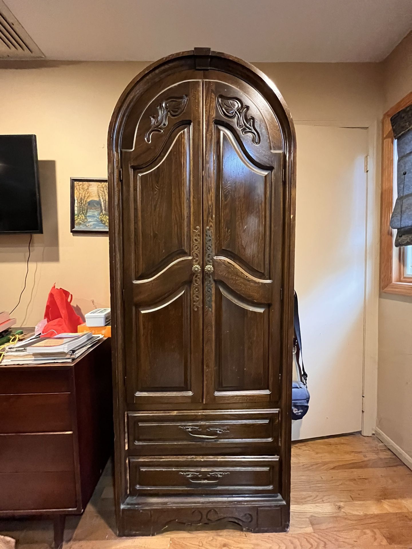 Antique Solid Wood Armoir