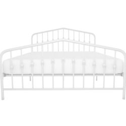  White Metal Queen Bed Frame