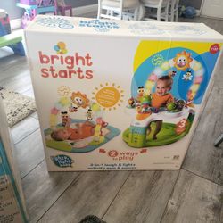 Brand New 2 In 1 Laugh & Light Activity Gym & Saucer
