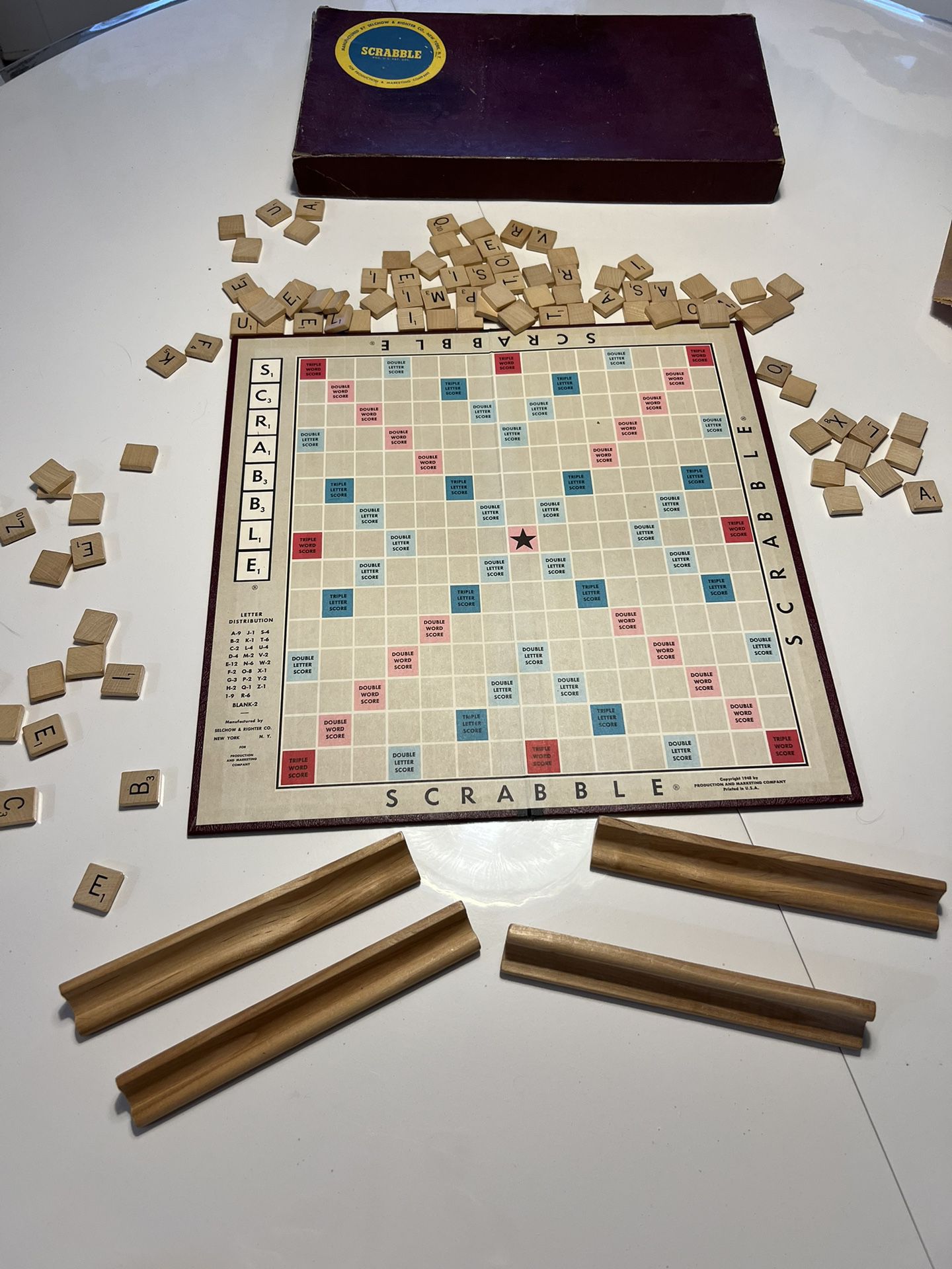 Vintage Scrabble Board Game
