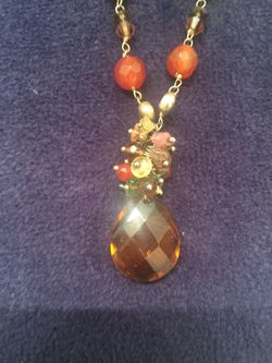 Glass beaded necklace