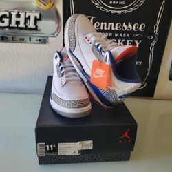 JORDAN 3 TRUE BLUE🔥SIZE 11.5 MEN