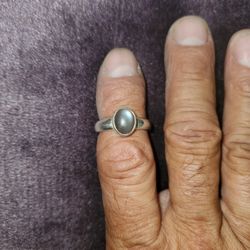 Vintage 90'S Sterling Silver Moon Stone Ring Size 8