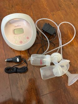 Breast pump with car converter power cord
