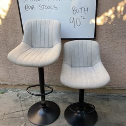 Set of 2 modern swivel bar stools banquitos que Dan vuelta