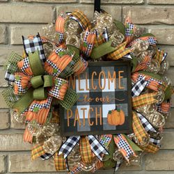 Buffalo Plaid Fall Wreath