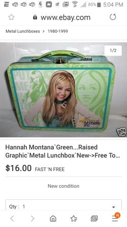 Hanna Montana lunch box