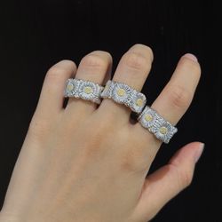 Silver Series Daisy Ring