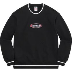 Supreme Timberland Crewneck Sweatshirt Bred Black Red Colorway Mens Size Small