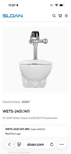Water Closet toilet