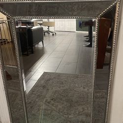 Silver Studded Mirror