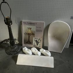 Stained Glass Lamp Pattern Book & Molds,  Lamp base Plus Window Patterns Via 